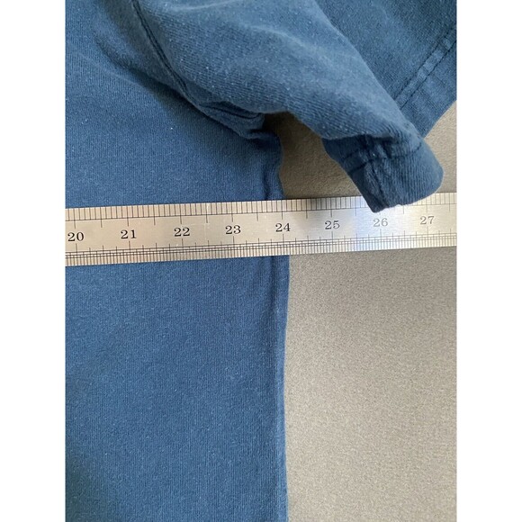 Carhartt Shirt Mens Large Blue Original Fit Heavyweight Pocket Short Sleeve Work - Picture 7 of 11